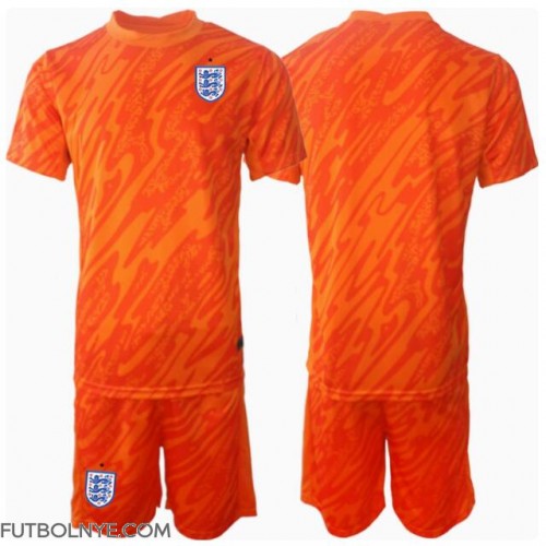 Camiseta Inglaterra Portero Primera Equipación para niños Eurocopa 2024 manga corta (+ pantalones cortos)